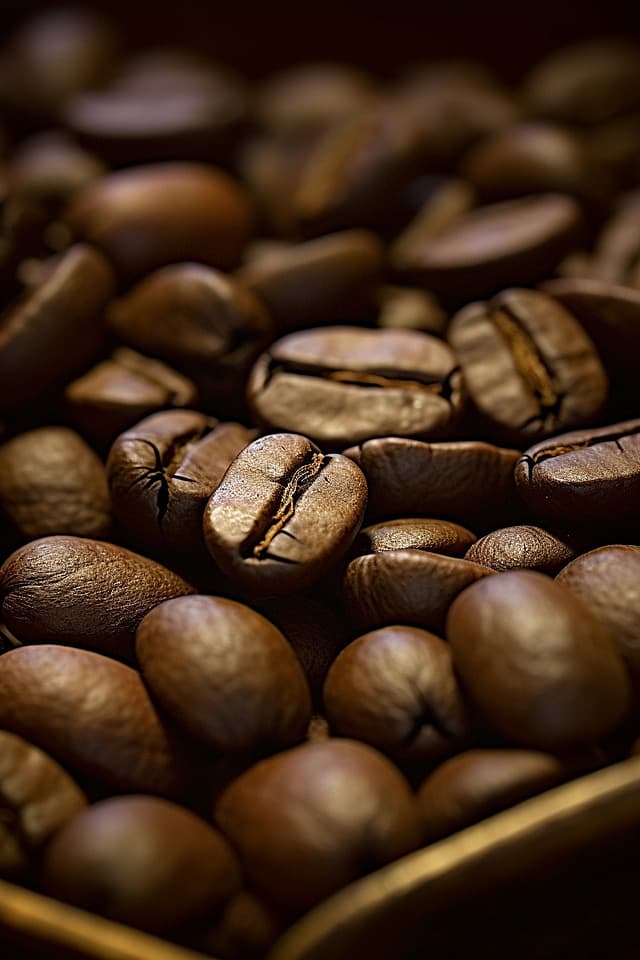 Coffee beans background